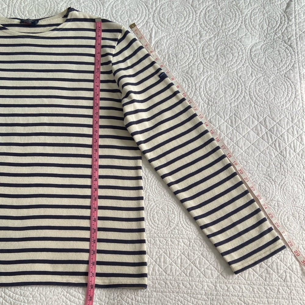 Saint James Breton Striped Top Boyfriend Meridien Modern Unisex Cream Navy XXL - Picture 10 of 17